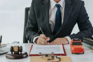 Settlement car accident lawyer helping car accident victim
