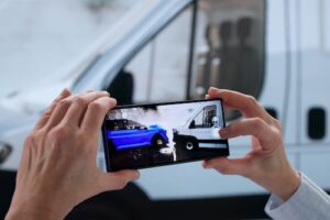 Taking Photo of Car Accident Scene - Preserve Evidence