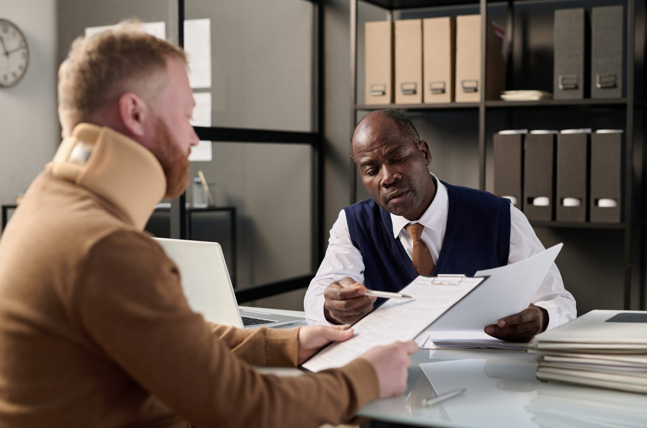 Atlanta car accident lawyer at Atlanta Metro Law reviewing general damages and pain and suffering claim